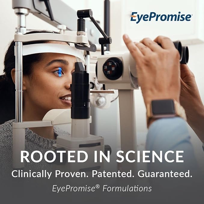 EyePromise Screen Shield Eye Vitamin - 30-Count 30-Day Supply - Eye Supplement with Omega 3s Zeaxanthin Lutein Bilberry Zinc &amp Vitamins for Tired Strained Eyes