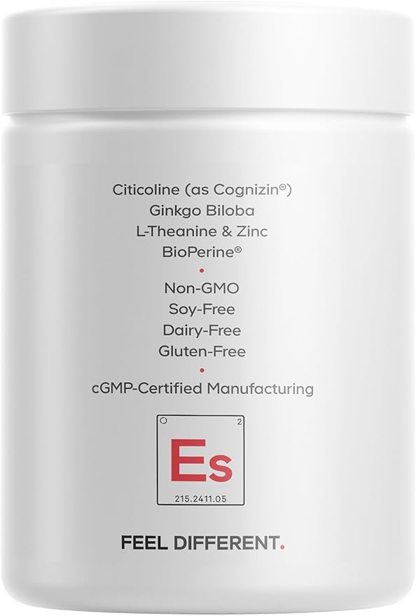 Codeage E-Sport Vitamins+ Citicoline Cognizin Bacopa Monnieri Supplement Multivitamins Astaxanthin L-Theanine Ginkgo Biloba Acetyl-L-Tyrosine Huperzine A Lutein Esport Gaming - 90 Capsules