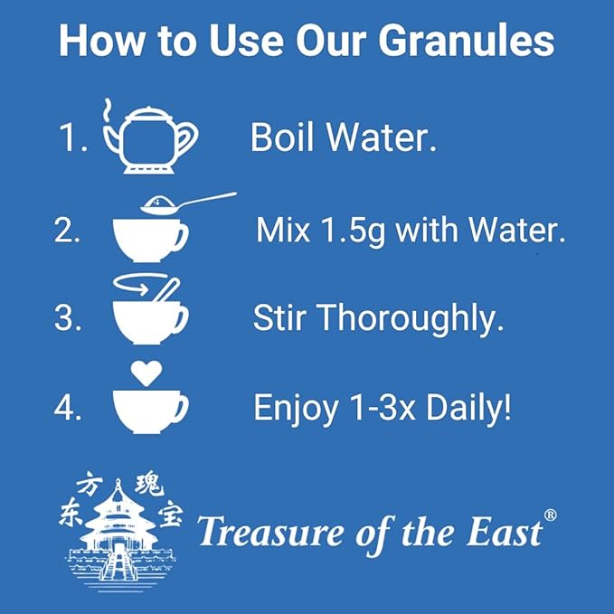Treasure of The East Curcuma Rhizome - E Zhu (Cu Zhi) (5:1 Concentrated Herbal Extract Granules 100g)