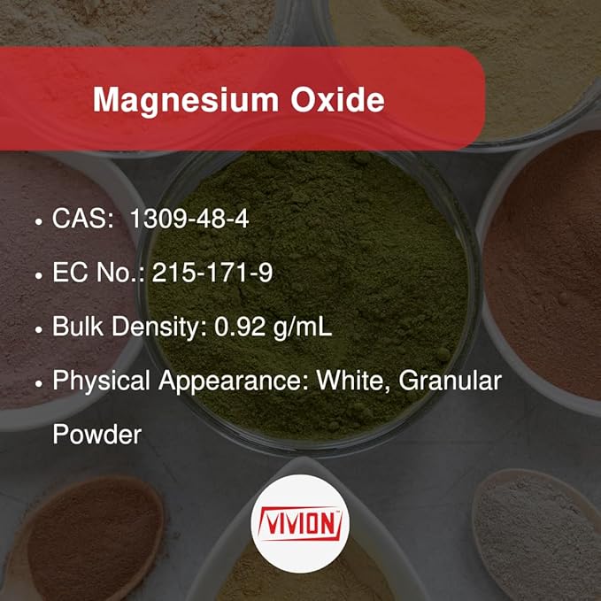 Magnesium Oxide USP Granular - 1 kg (2.2 lb) – Ingredient for Supplement and Personal Care Formulations
