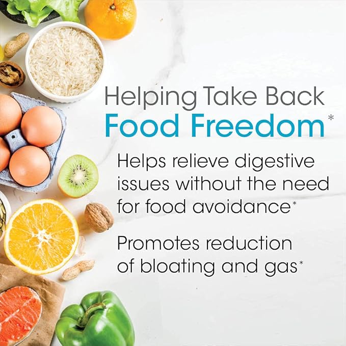 Silver Fern Bloat &amp Gas Relief Digestive Enzyme Blend - 1 Bottle = 30 Servings - FODMAP &amp Bloating Digestion Supplement with Tolerase L Pectinase &amp More (1 Bottle)