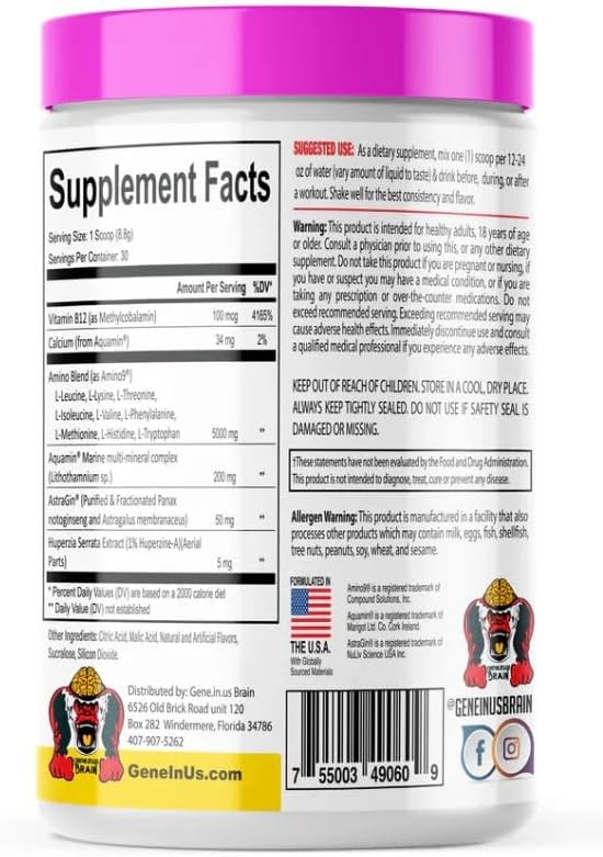 Gene in Us - Body Juice Bcaas and Eaas- Pink Sunburst