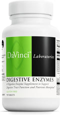DAVINCI Labs Digestive Enzymes Dietary Supplement Supports Digestive Tract Function &amp Nutrient Absorption - with Calcium Pepsin Bromelain Papain Pancreatin and More - Gluten-Free - 90 Tablets
