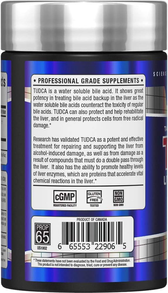 ALLMAX TUDCA+ - 60 Capsules - Liver &amp Gut Health - Gluten Free &amp Non-GMO - 60 Servings
