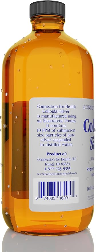 Colloidal Silver - 10 PPM - 16 oz / 8 oz / 4 oz / 2 oz - Immune Support