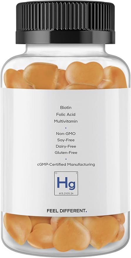 Codeage Hair Gummies Biotin 5000 mcg Sugar Free Growth Gummy Vitamins A C B6 B12 D3 Zinc Inositol Supplement Women &amp Men Pantothenic Folic Acid Nails Skin Strawberry Coconut Flavor 6