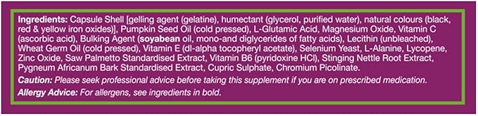 Health Aid Prostavital (Zinc Selenium Vit E Lycopene ++) - Blister Pack 30 Capsules