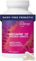 Microbiome Labs MegaPre DF - Dairy-Free Prebiotic Fiber Supplement - Gut Health Prebiotics for Women Men &amp Kids 3+ - Support Microbial Diversity (180 Capsules)