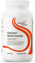 Seeking Health Optimal Multivitamin Active B Vitamins and L-5-MTHF Riboflavin B6 Bioavailable Folate and B12 CoQ10 Methylation Support Vegetarian (240 Capsules)