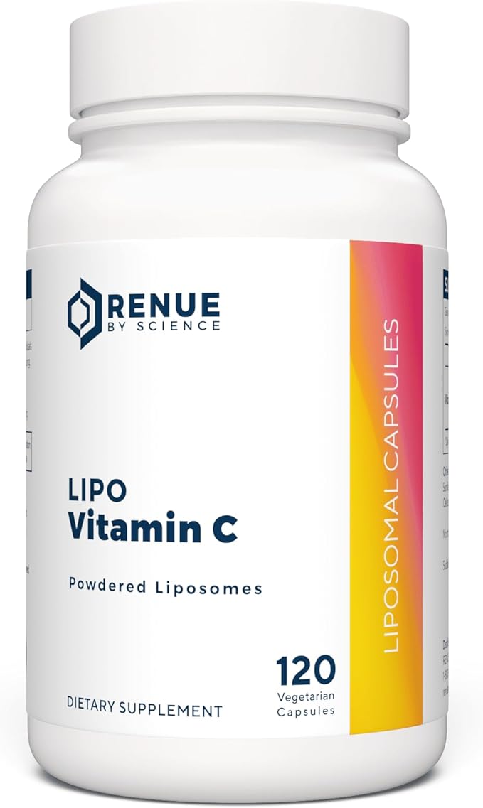 Renue By Science Vitamin C | High Strength Liposomal Supplement | 120 Capsules - 1000mg VIT C per Serving | Non-GMO &amp Allergen Free | Made in The USA Third-Party Tested