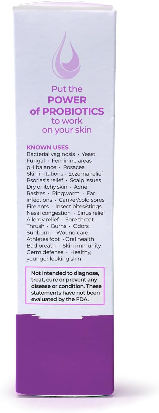 SIANI FemBiotics -Topical Probiotic Body Care for Women 4oz - Hypoallergenic Vegan Non GMO GF 100% Natural Live Probiotic External + Internal Use Totally Safe No Refrigeration Required