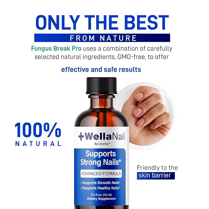 (2 Pack) WellaNail Drops - Official Wella Nail Advanced Liquid Drop Supplement - Maximum Strength All Natural WellaNail Premium Support for Overall Health &amp Wellness Reviews 2 Bottles for 2 Mont