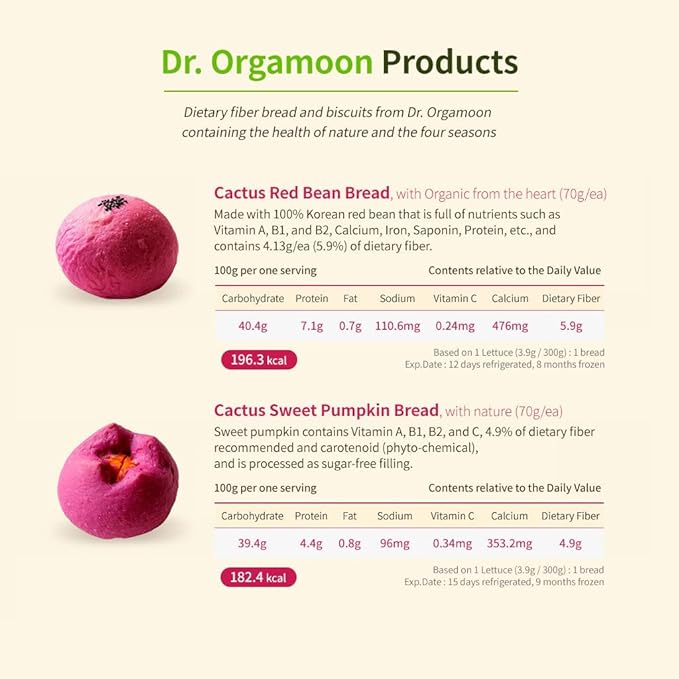 [Dr.ORGAMOON] Cactus Fruit Dietary Fiber Biscuit InBody Program 2 weeks_ (14ea/Box)