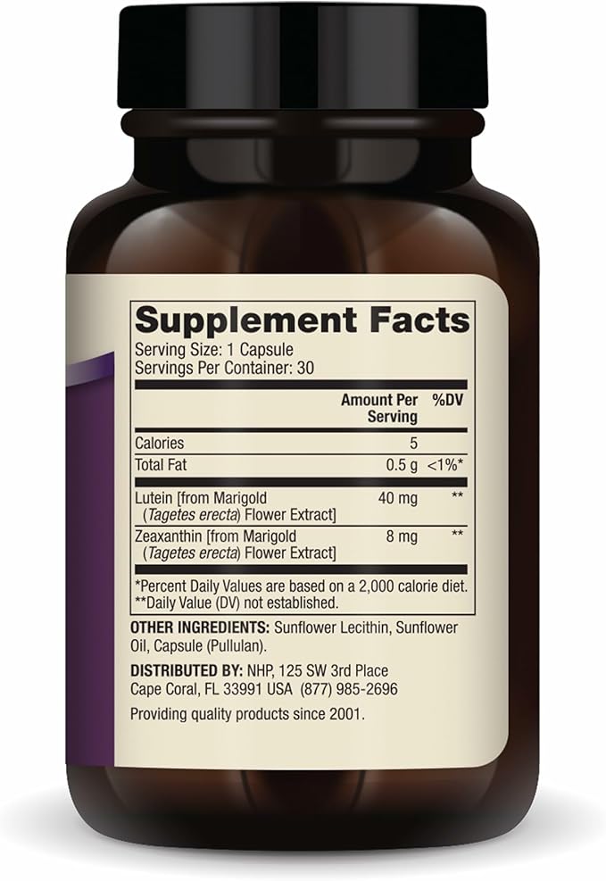 Dr. Mercola Lutein with Zeaxanthin - Supports Eye &amp Brain Health - Macular Carotenoids from Marigold Flower Extract - Non-GMO Gluten-Free &amp Soy-Free - 30 Capsules (30 Servings)