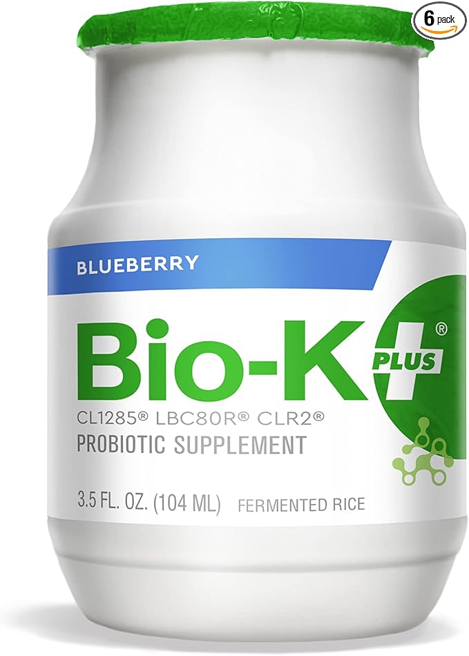 BIO-K PLUS Organic Blueberry Fermented Rice Probiotic 6pk 3.5 FZ