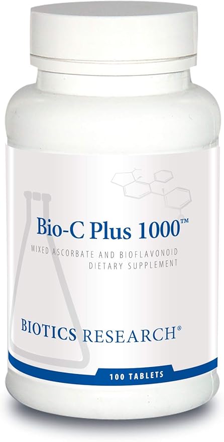 Biotics Research Bio C Plus 1000 Antioxidant High Potency Bioflavonoids Supports Healthy Immune Response Builds Collagen Healthy Skin Cartilage and Joint Support 100 Tablets