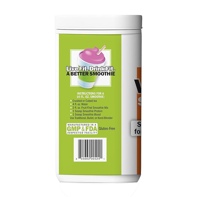DrinkFit Smoothie Powder Mix | Specially Formulated Boost Supplements for Blended Smoothies | Meal Replacement Shakes Gluten Free - 2.2 lbs Jug (Vitamin)