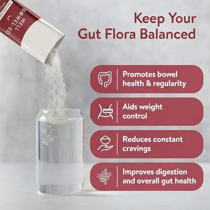 Advanced Unique Blend Of 5 Digestive Fiber Probiotics For Bowel Health Reduce Constipation Gas Bloating Weight Control Unflavored - 15 Sachets (Pack Of 1)
