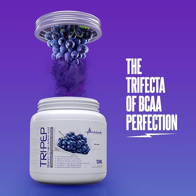Metabolic Nutrition | TRIPEP - Tri-Peptide Branch Chain Amino Acid BCAA Powder Pre Intra Post Workout Supplement | Watermelon 400 Grams (40 Servings) (Pack of 2)