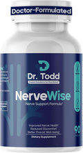 Dr. Todd NerveWise Nerve Support Supplement for Foot Hand &amp Leg Comfort – Daily Formula for Healthy Nerve Function Helps Support Nerve Balance Body Comfort &amp Overall Nerve Wellness – 30 Day