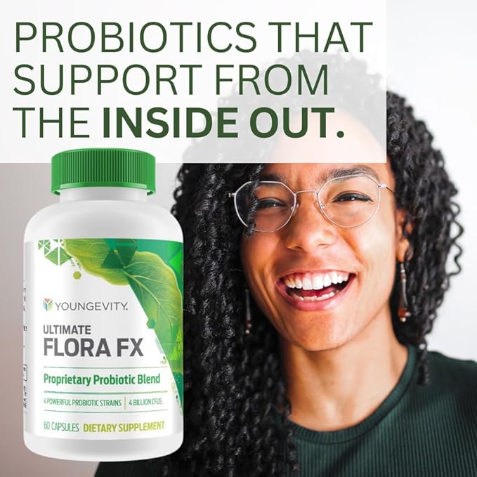 Youngevity Ultimate Flora FX - 60 Capsules - 2 Bottles