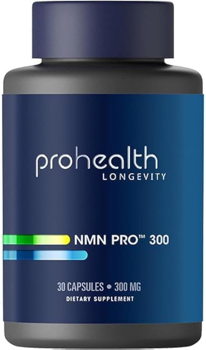 ProHealth NMN Pro 300 (30 Capsules) Clinically Studied Uthever® NMN. NAD+ Precursor for Cellular Energy Mitochondrial Support &amp Healthy Aging. USA Manufactured Triple Lab-Tested