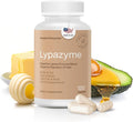 Houston Enzymes – Lypazyme Lipase Digestive Enzymes for Women and Men –120 Capsules – 3 Enzyme Blend for Complete Breakdown of Triglyceride Fats Enzyme for Digestion of High-Fat Meals &amp Fish Oil