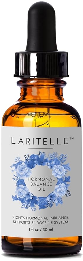 Laritelle Organic Hormonal Balance &amp Thyroid Support Treatment 1 oz | Fights Hormonal Imbalance Supports Endocrine System| Normalizes Hormonal Imbalances of The Thyroid | Rejuvenating Age Defyin
