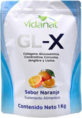 Vidanat GL-X Orange 1Kg – Joint Support with Glucosamine Chondroitin Turmeric Root &amp Collagen – Helps Mobility Flexibility &amp Cartilage Health – Orange Flavor