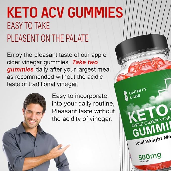 Divinity Labs Keto - Divinity Labs Keto Apple Cider Vinegar Gummies (3 Pack 180 Count)