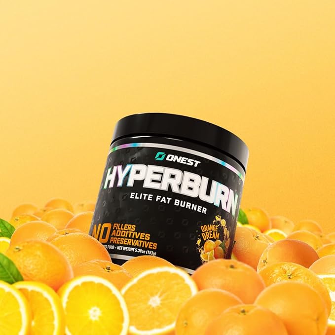 ONEST Hyperburn Fat Burner Powder – 153g (30 Servings) Enhanced Energy Boost &amp Performance Support Supplement Metabolism Booster &amp Sports Nutrition Powder for Men and Women