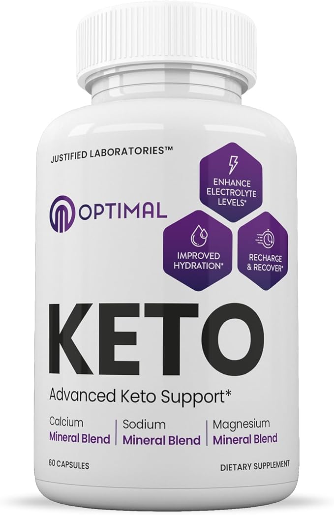 Justified Laboratories Optimal Keto - 60 Capsules Pack of 3 - Ketogenic Support from Apple Cider Vinegar Extra Virgin Olive Oil Green Tea Leaf Vitamin C &amp Vitamin D3 - 90 Servings