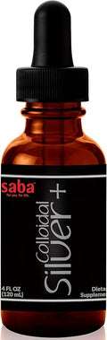Saba Colloidal Silver 50PPM 4Fl Oz.- Seasonal Wellness Immune Support -This Multi-Use Product Comes in Handy for Several of Life’s Little Accidents. It’s A Must-Have in Every Household -24 Servings