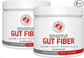 Silver Fern Sensitive Gut Fiber Supplement - Each Tub = 30 Scoops = 30 Day Supply - 6 Grams of Dietary Fiber Per Serving - with Galactomannan Guar Fiber Baobab Fruit Powder (2 Tubs)