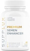 Semen Volume Enhancer for Men - Help Amplify Volume &amp Overall Health - Assists T-Levels for Male Vitality Blood Flow Support &amp Hard On Assistance - 3rd Party Tested Supplement - 60 Capsules
