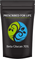 Prescribed For Life Beta Glucan Powder Vegan Beta 1 3 Glucan 70% Anhydrous Natural Soluble Dietary Fiber Supplement (340g)