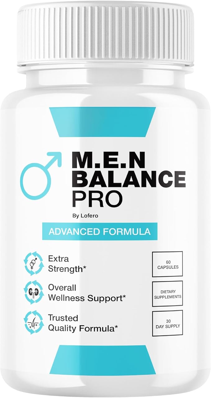 MEN Balance Pro Capsules M.E.N Max Triple Action Formula Capsulas Pills Mens Multivitamins Premium Natural Advanced Maximum Strength Pastillas Health Wellness Supplement Support Reviews (60 capsules)