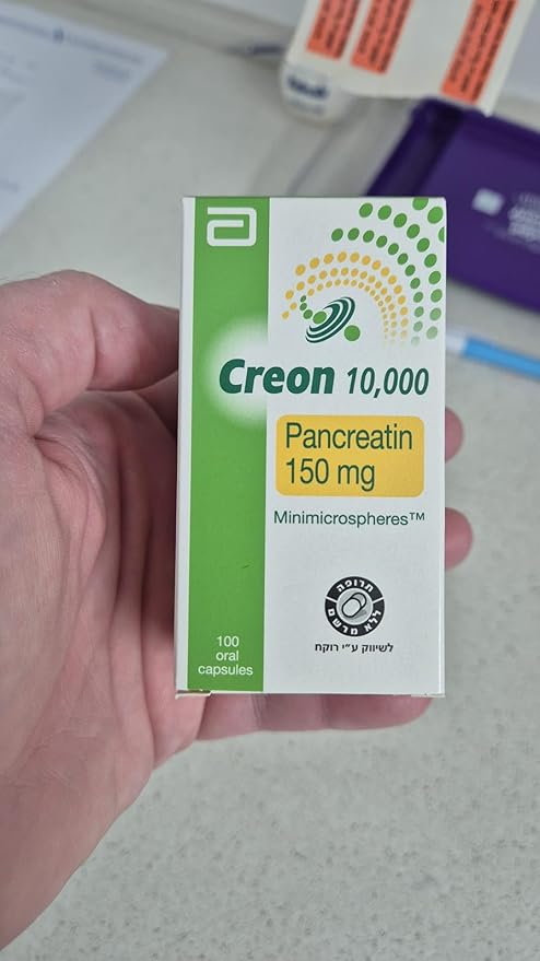 UPAX Creon 10000 Pancreatin 150mg – Digestive Enzyme Supplement with Lipase Protease &amp Amylase – Supports Healthy Digestion &amp Nutrient Absorption – 100 Count