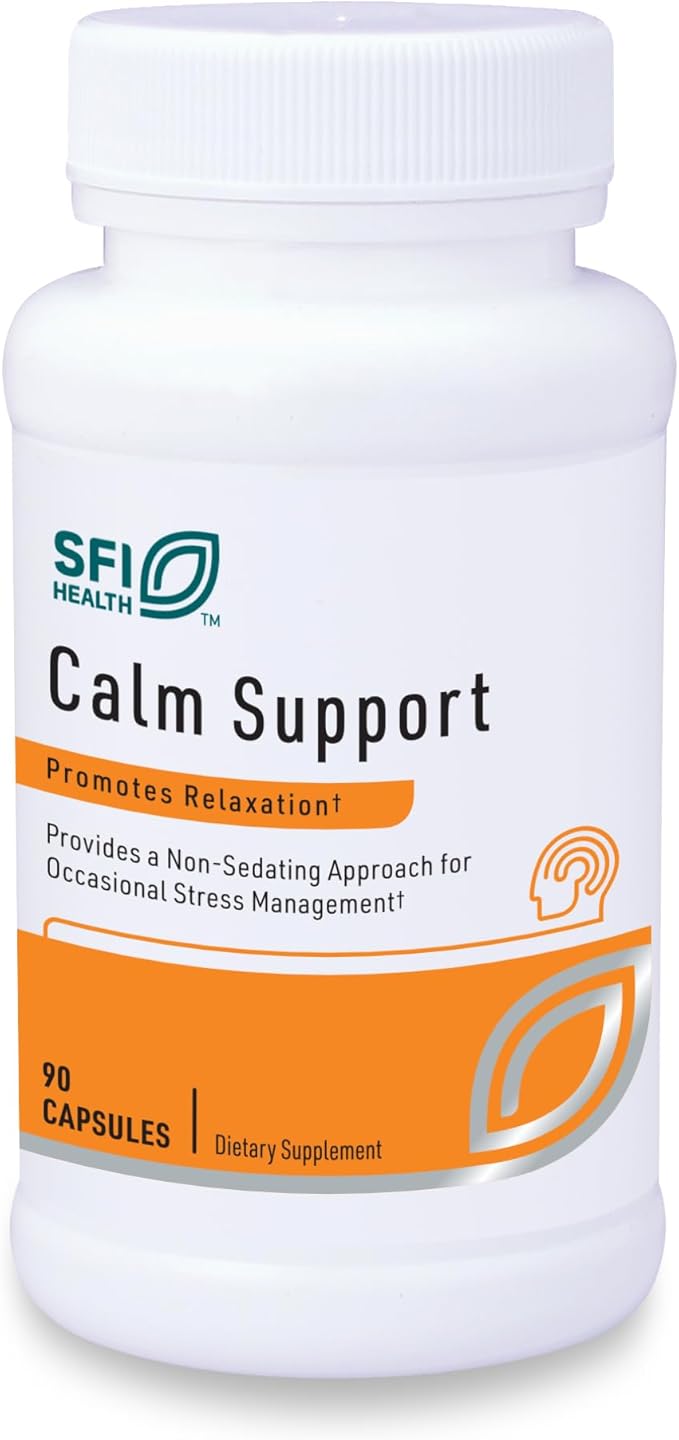 Klaire Labs SFI Health Cortisol Management - USDA Certified Organic Ingredients Patented Herbal Stress Response Support Formula with Honokiol &amp Ashwagandha (90 Capsules)