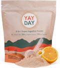 Nighttime Prebiotic Fiber Powder with Digestive Enzymes &amp Magnesium Glycinate for Sleep | Gut Health Supplement for Women &amp Men - Digestion Support Bloating Relief - Citrus 30 Scoops