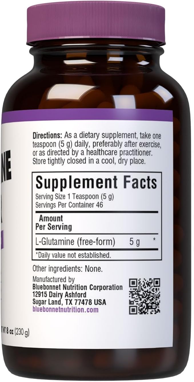 Bluebonnet Nutrition L-glutamine Powder 8 Ounce