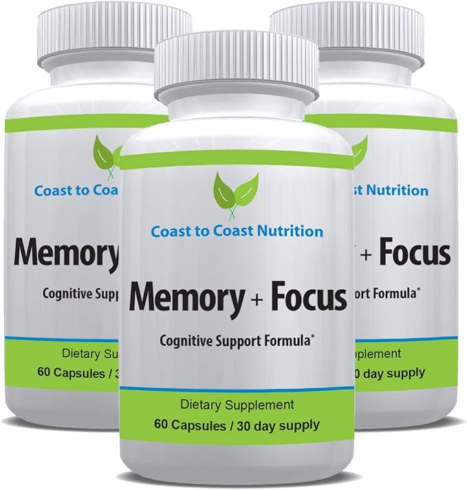Brain Supplement – Memory Focus &amp Clarity - All-natural Brain Boosting supplement – Formulated with a whopping 41 Nootropic Ingredients: Choline Pho sphatidylserine Bacopa Extract Huperzine A