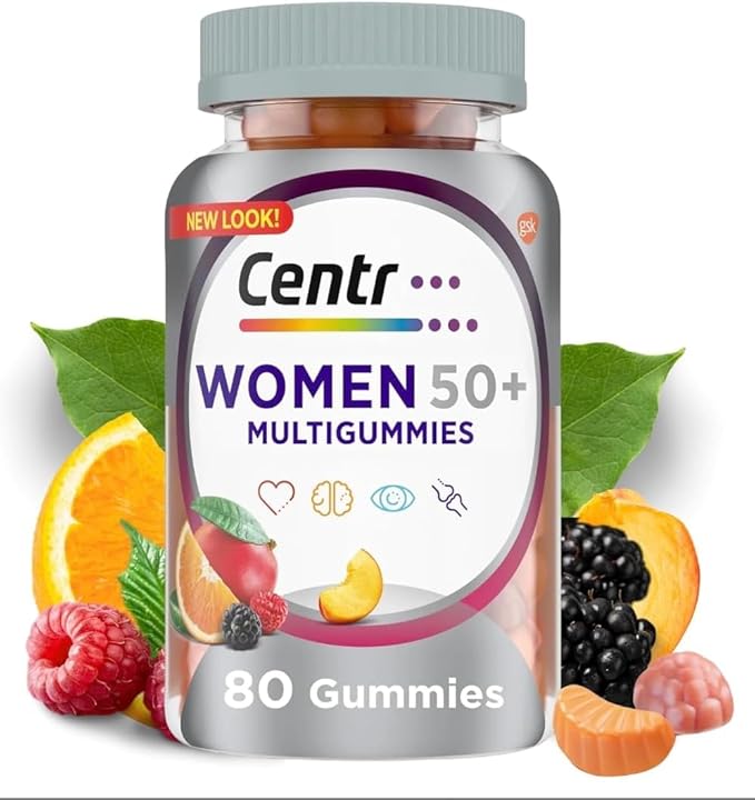 MultiGummies Women’s Multivitamin 50 Plus 80 Count Multivitamin &amp Multimineral Supplement with Vitamin D B Vitamins &amp Antioxidants Supports Energy Bone Immune Hair Skin &amp Nails Heal