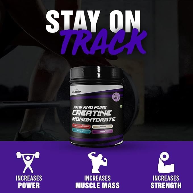 Generic Raw and Pure Creatine Monohydrate | Monohydrate | 250 g | 83 Servings | (Unflavored)