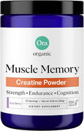 Ora Organic Creatine Monohydrate Powder - German-Sourced Creavitalis for Strength elevATP for Energy D-Ribose &amp Taurine for Recovery - Creatine for Women &amp Men - Acai Berry Flavor 30 Servin