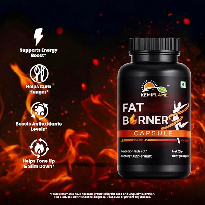 Fat Burner &amp Energy 60 Capsules | Weight Loss Capsules | Support Healthy for Men &amp Women Supplements (2 4 Ounces) Pack of 2