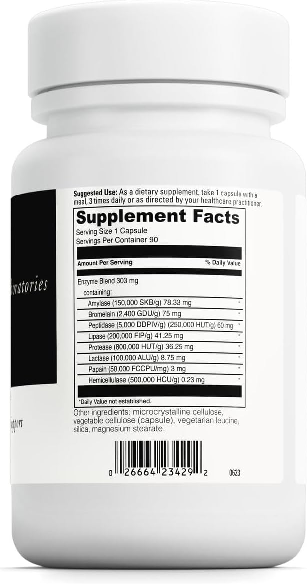 DAVINCI Laboratories - Digenzyme - A Dietary Supplement to Support Digestive Tract Health - Gluten-Free Soy-Free - 90 Vegetarian Capsules