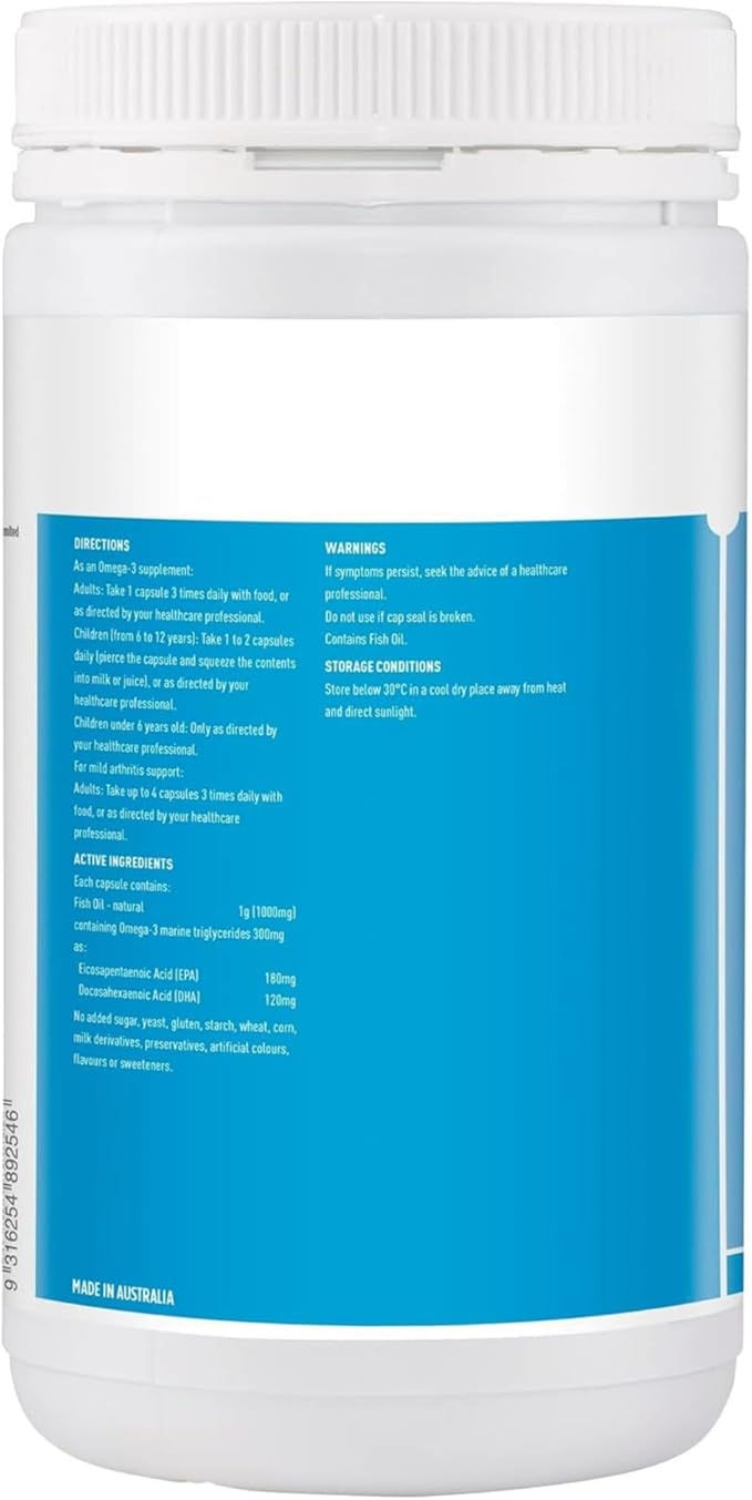 Healthy Care Wild Salmon Oil 1000mg 500 Capsules
