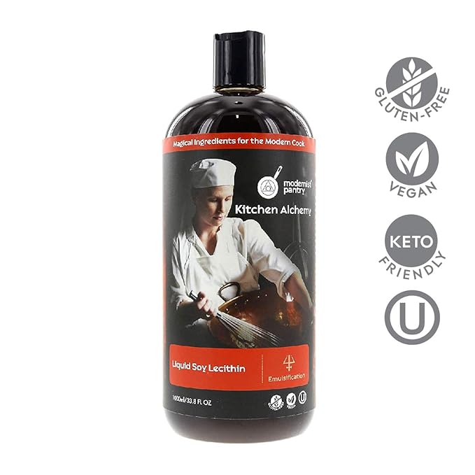 Pure Liquid Soy Lecithin Gluten-Free Vegan OU Kosher Certified - 1L/33.8oz