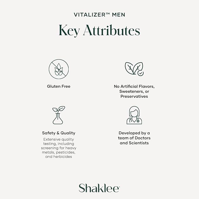 Shaklee - Vitalizer™ Men - Advanced Nutrition Vita-Strips® with Vitamins Minerals Omega-3s Probiotics &amp More for Heart Joint Immune Bone Digestive Health &amp Physical Energy - 30 Vita-Str